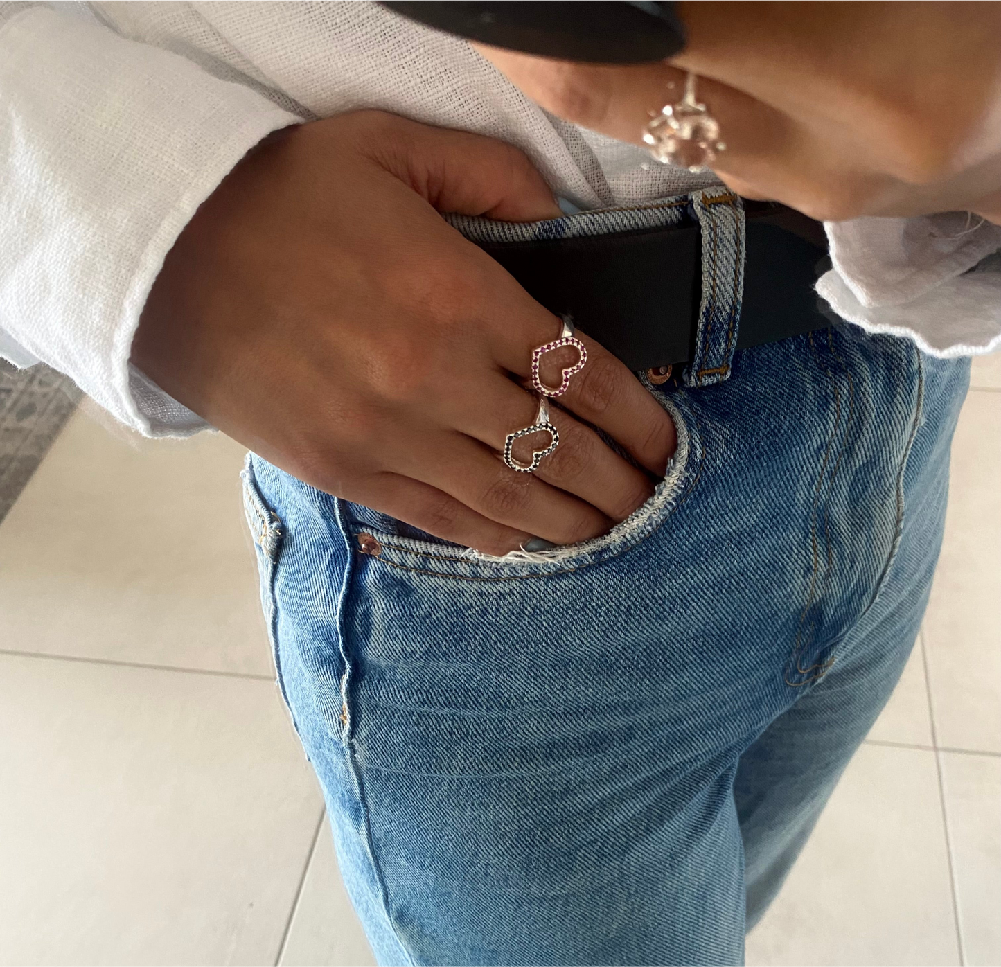 Heart Gemstone Ring