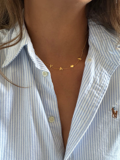 Letters Heart Necklace