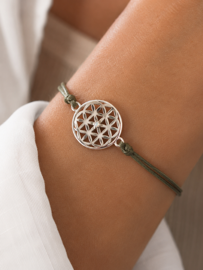 Flower of Life Cord Bracelet