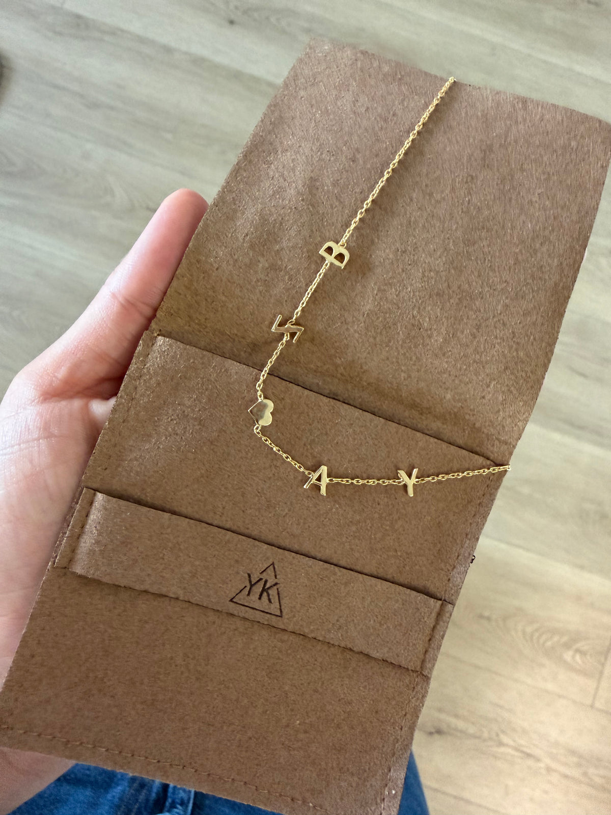Letters Heart Necklace