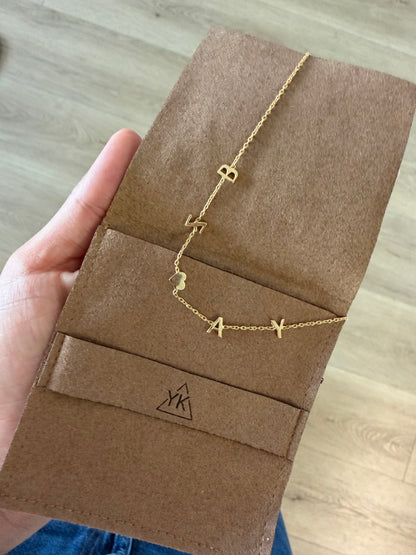 Letters Heart Necklace