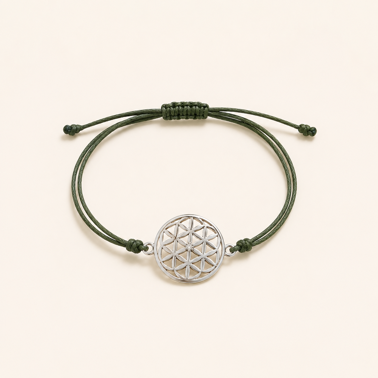 Flower of Life Cord Bracelet