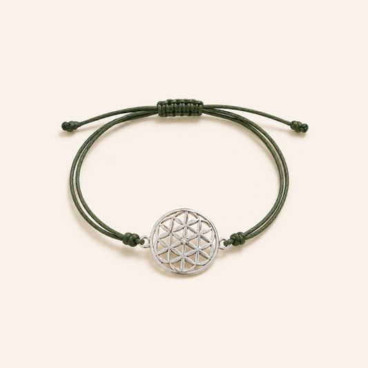 Flower of Life Cord Bracelet