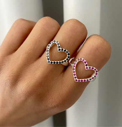 Heart Gemstone Ring