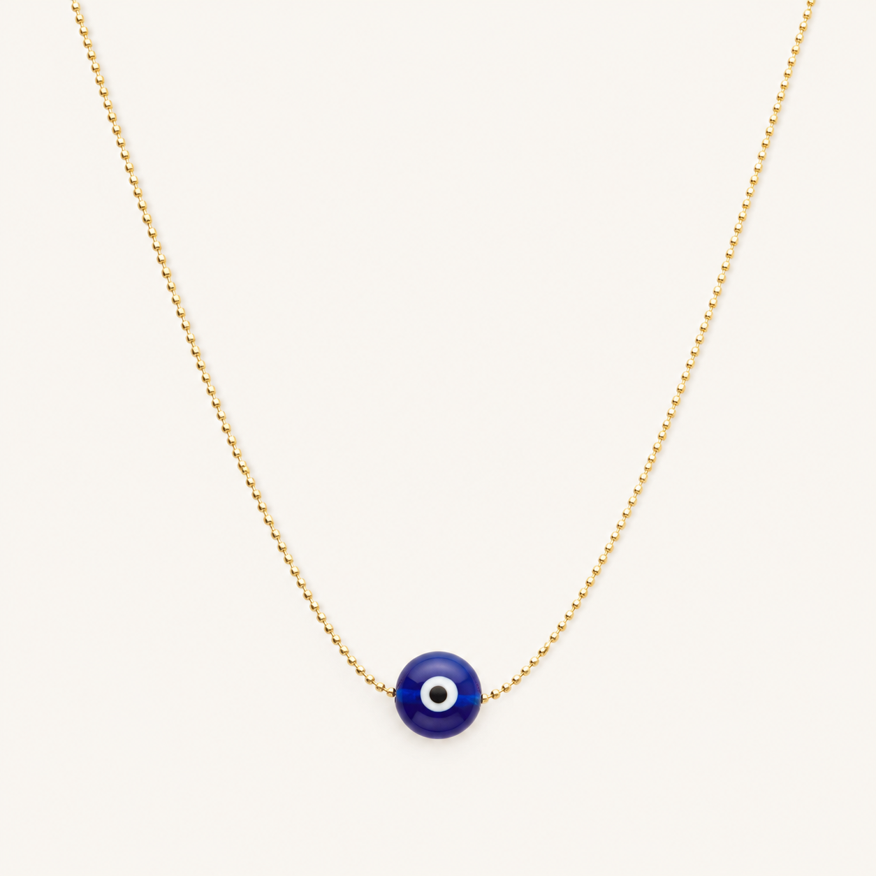 Evil Eye Disc Necklace