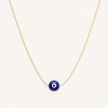 Evil Eye Disc Necklace