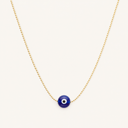 Evil Eye Disc Necklace