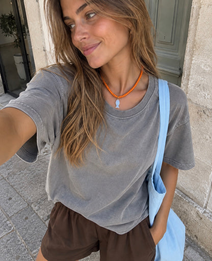 Orange Beads Necklace