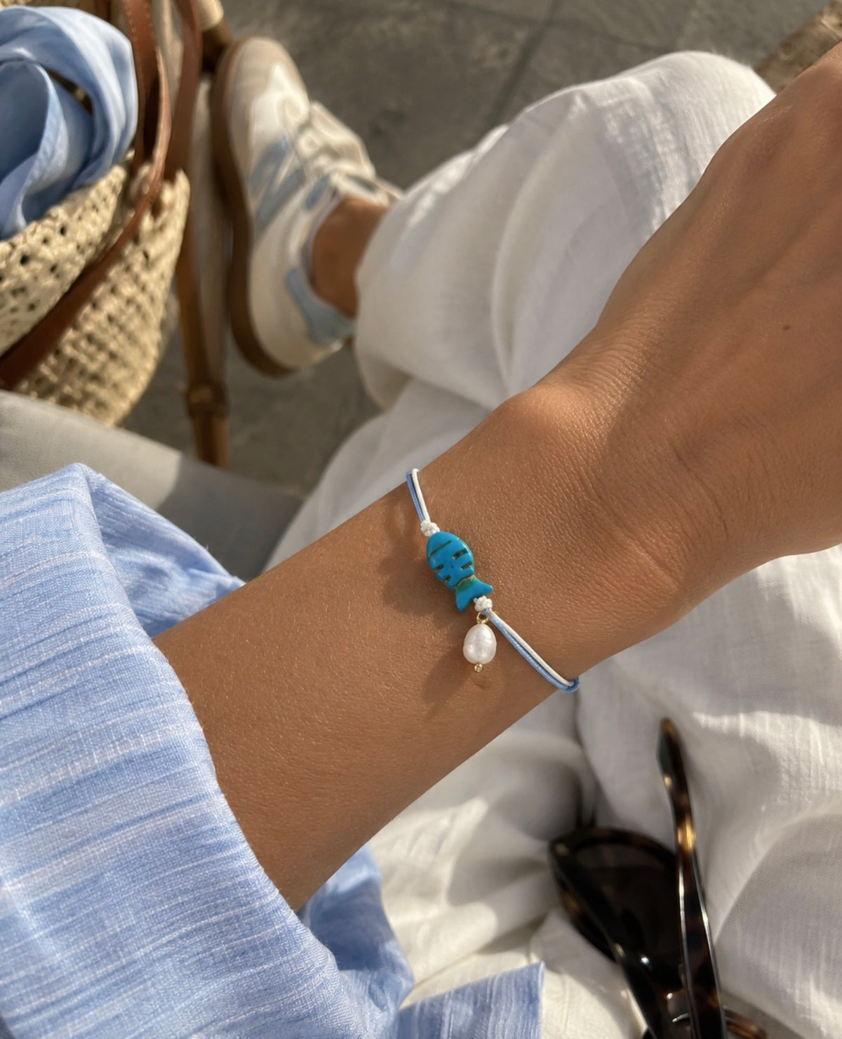 Fish Pearl Thread Bracelet