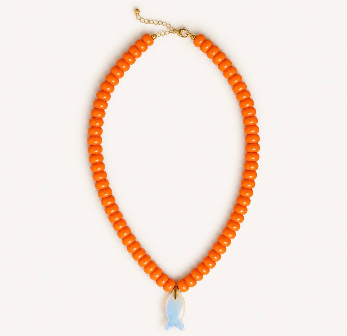 Orange Beads Necklace