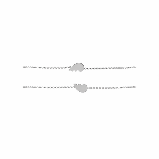 Broken Heart Bracelet Set