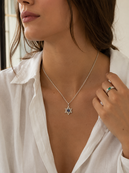 Magen David Shapphir Necklace